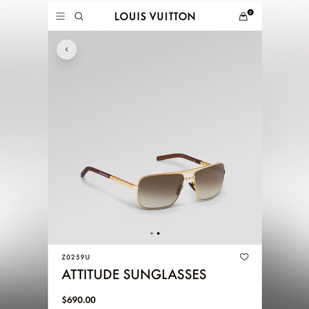 Louis Vuitton Aviator sunglasses - Picture 11 of 16
